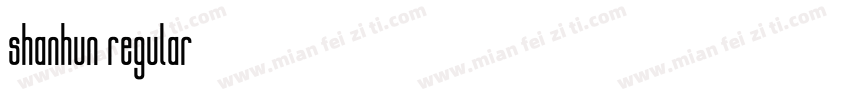shanhun regular字体转换